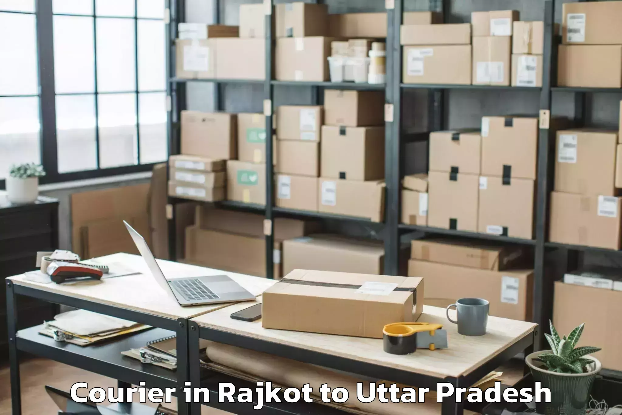 Affordable Rajkot to Allahabad Courier